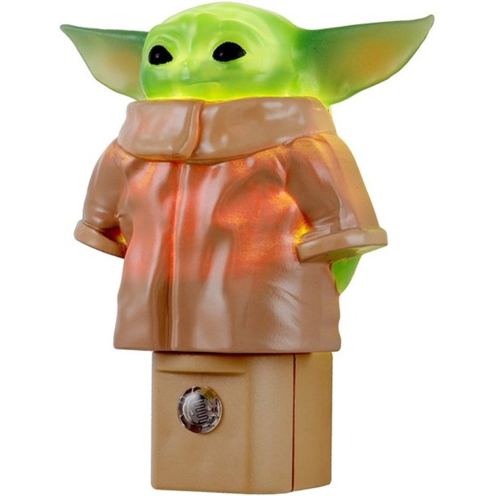 baby yoda light-sensing soft white LED night light